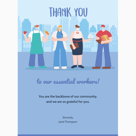 Thank You Essential Workers